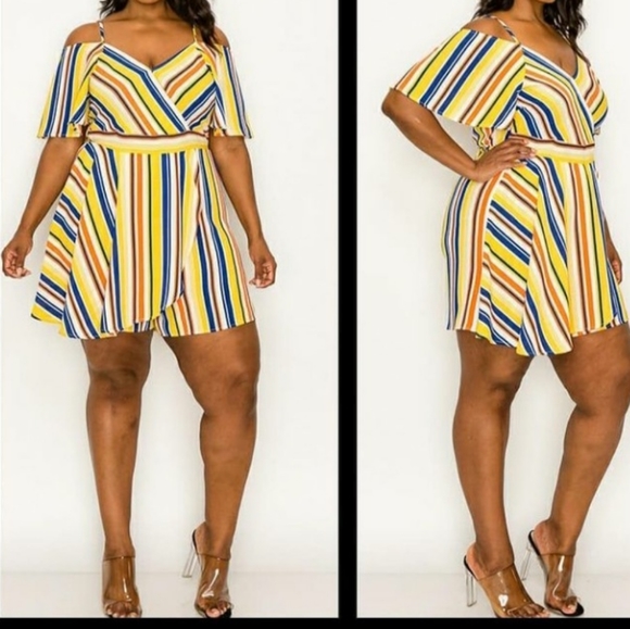 Pants - Striped Romper